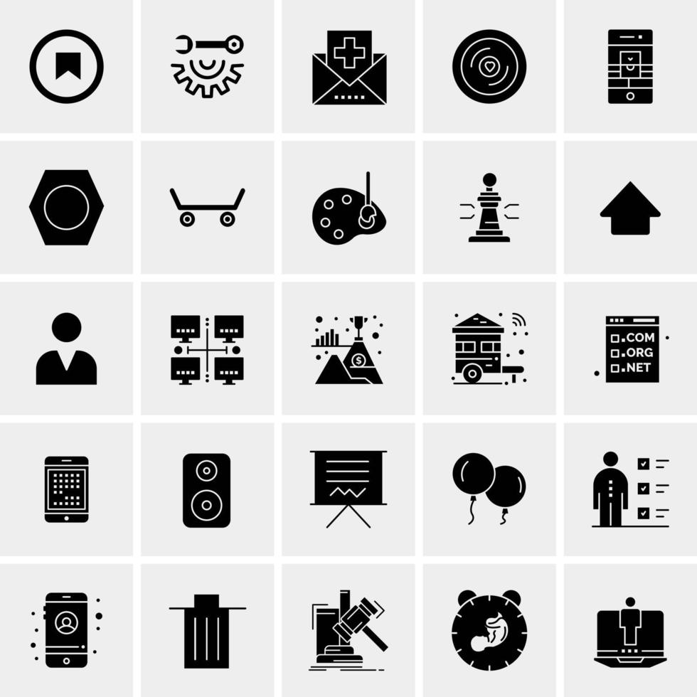 25 Universal Business Icons Vector Creative Icon Illustration to use in web and Mobile Related project