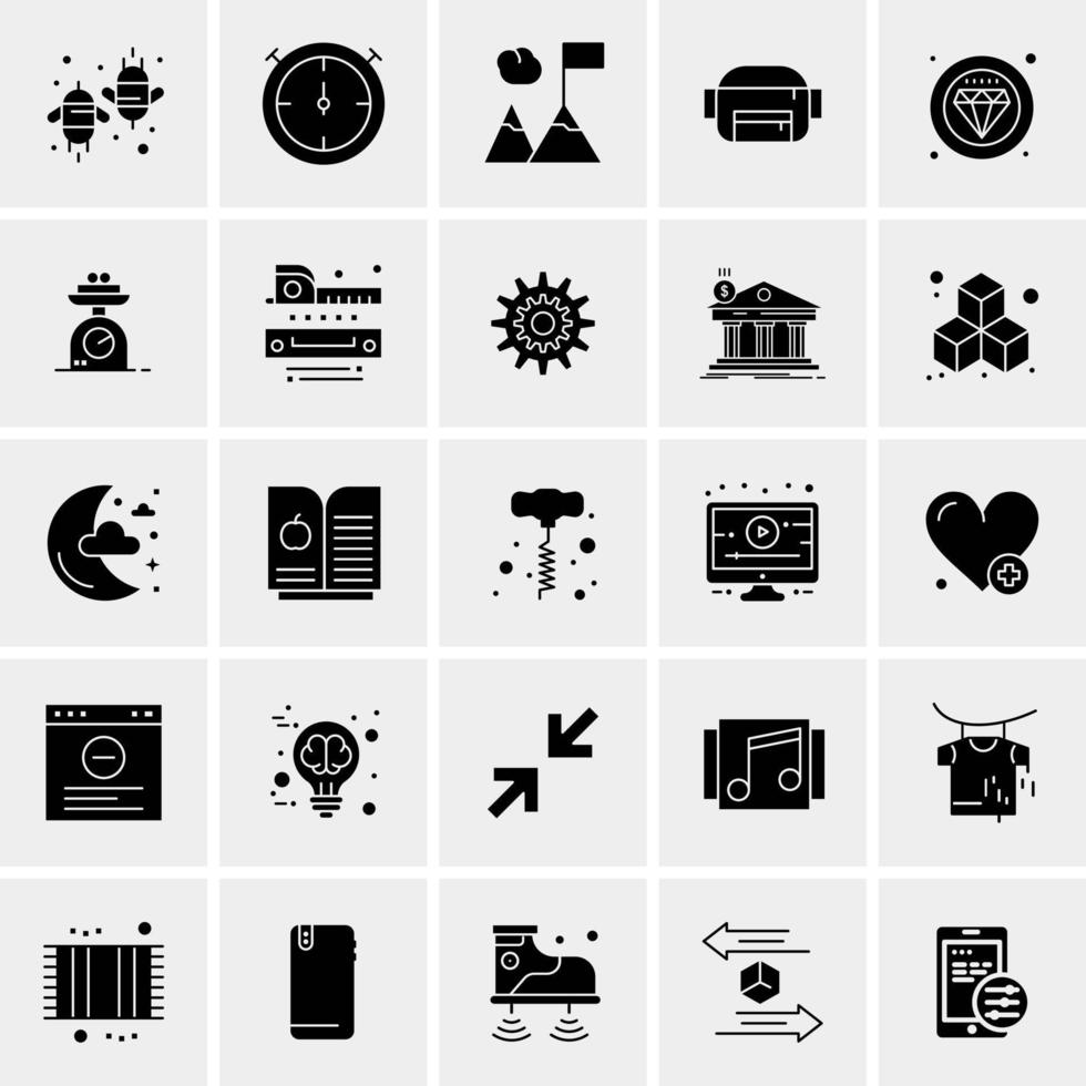 25 Universal Business Icons Vector Creative Icon Illustration to use in web and Mobile Related project