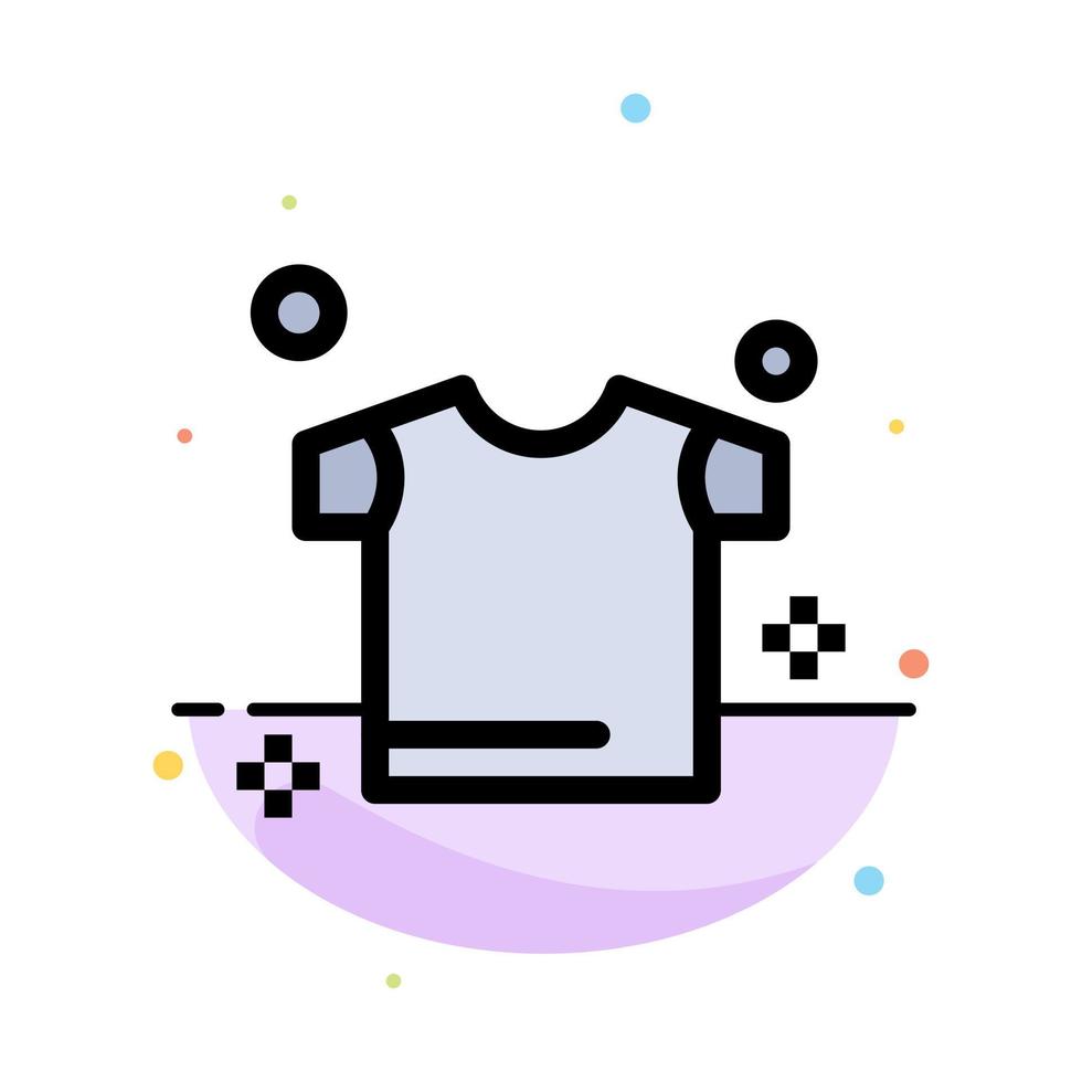 Clothes Drying Shirt Abstract Flat Color Icon Template vector