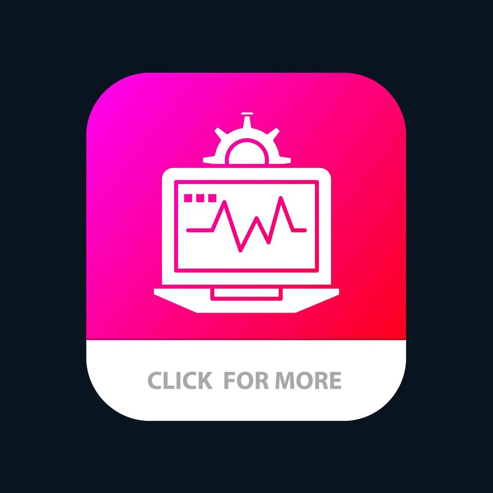 Laptop Computer Setting Computing Mobile App Icon Design vector