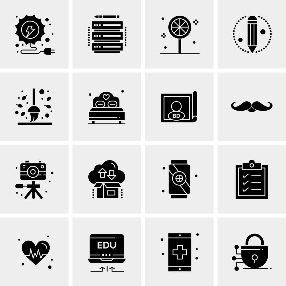 16 Universal Business Icons Vector Creative Icon Illustration to use in web and Mobile Related project