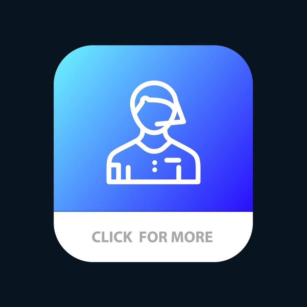 Arbiter Football Judge Linesman Referee Mobile App Button Android and IOS Line Version vector