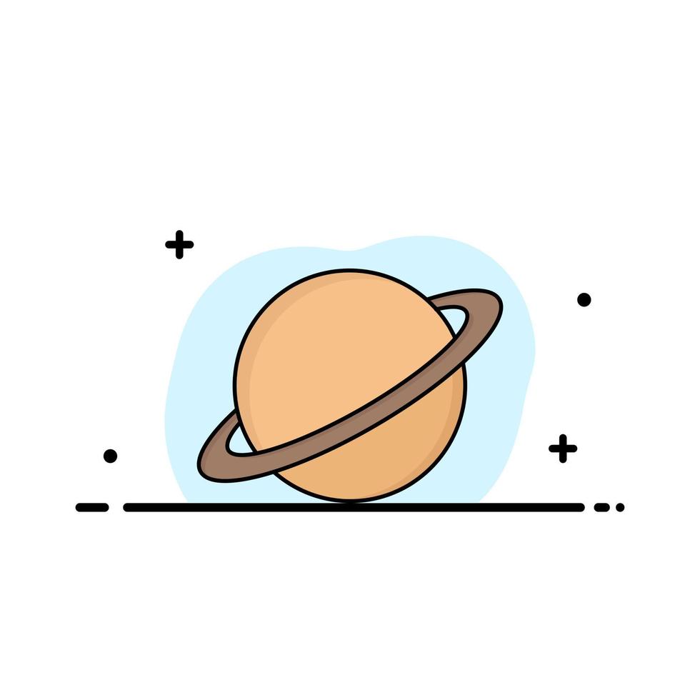 planeta espacio luna bandera marte color plano icono vector
