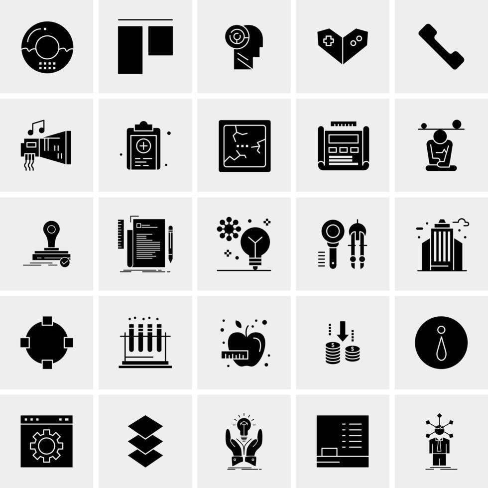 25 Universal Business Icons Vector Creative Icon Illustration to use in web and Mobile Related project