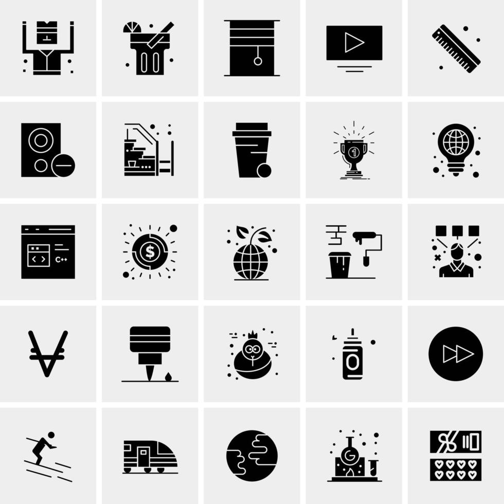 25 Universal Business Icons Vector Creative Icon Illustration to use in web and Mobile Related project