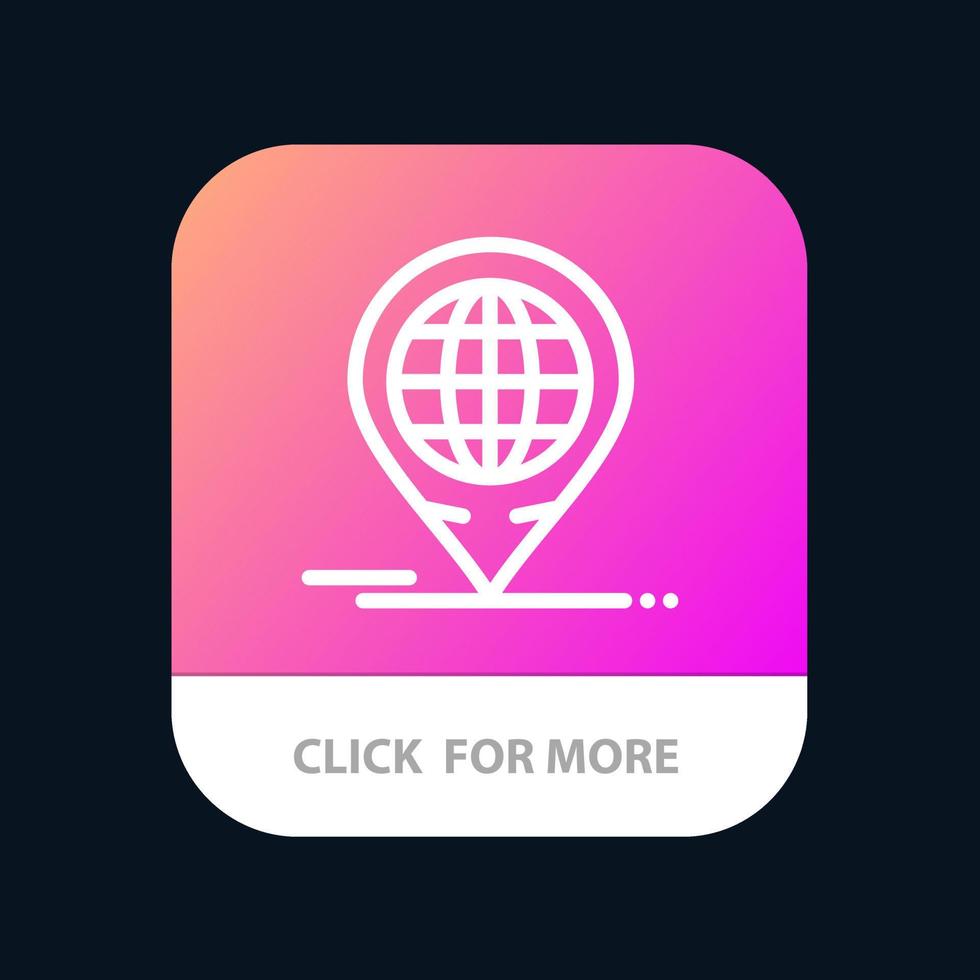 Business Forum Global Modern Mobile App Button Android and IOS Line Version vector