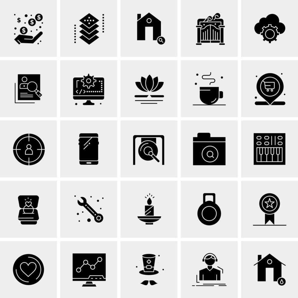 25 Universal Business Icons Vector Creative Icon Illustration to use in web and Mobile Related project