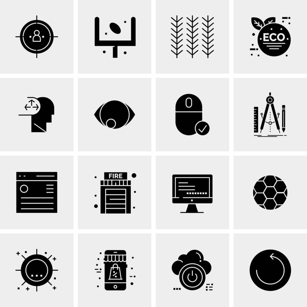 16 Universal Business Icons Vector Creative Icon Illustration to use in web and Mobile Related project