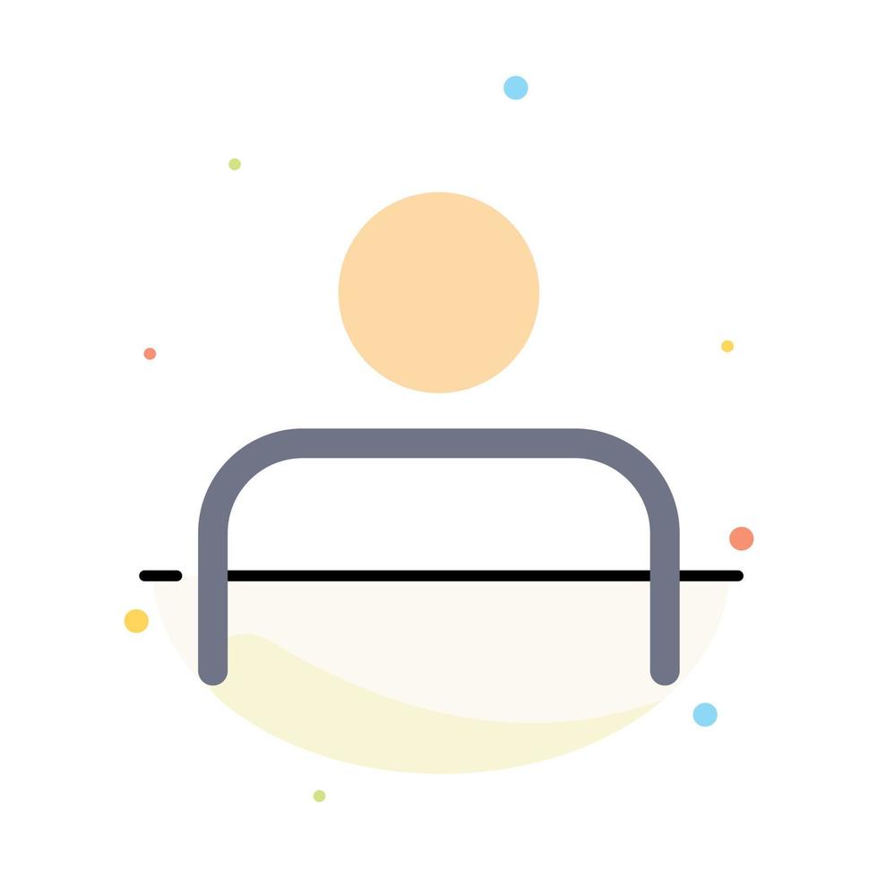 Instagram People Profile Sets User Abstract Flat Color Icon Template vector