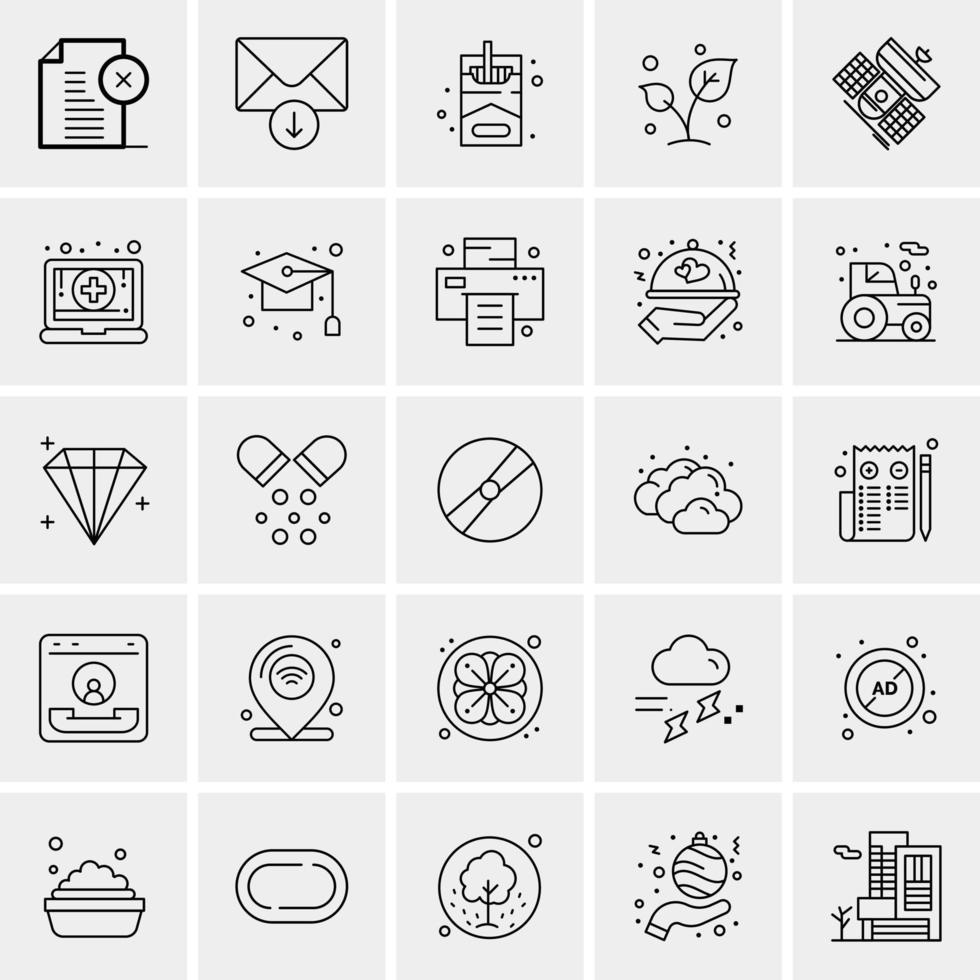 25 Universal Business Icons Vector Creative Icon Illustration to use in web and Mobile Related project