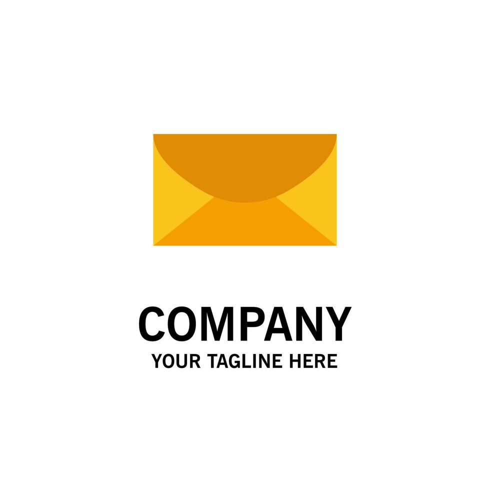 Mail Email Message Global Business Logo Template Flat Color vector