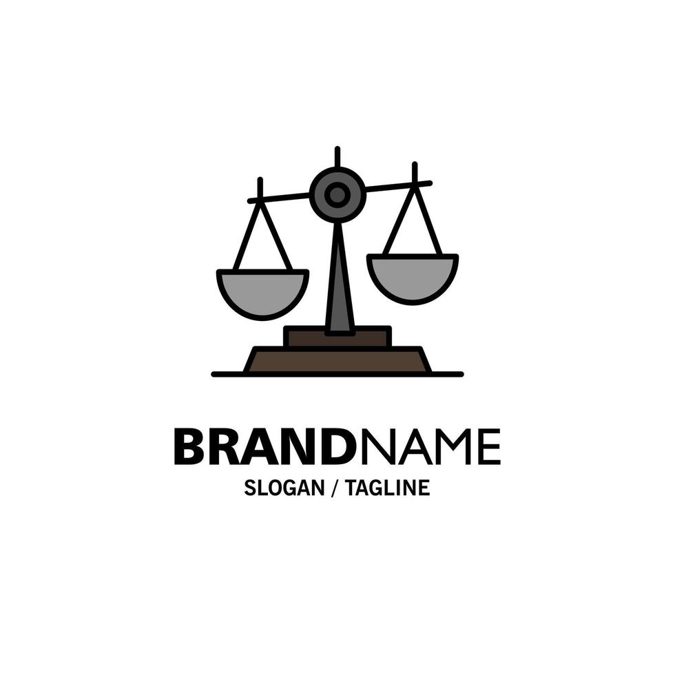 equilibrio corte juez justicia ley legal escala escalas empresa logotipo plantilla color plano vector