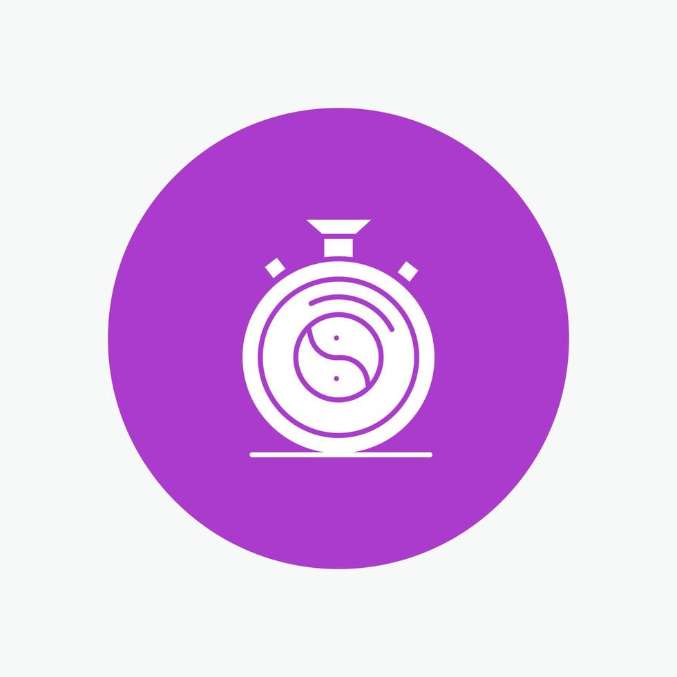 Clock Concentration Meditation Practice vector