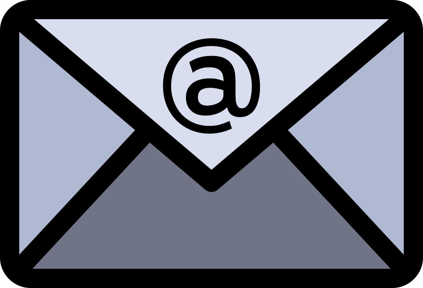 Email Inbox Mail  Flat Color Icon Vector icon banner Template