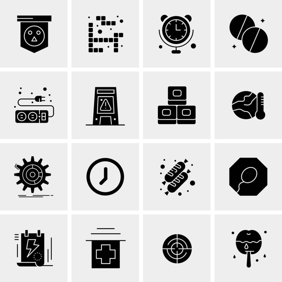 16 Universal Business Icons Vector Creative Icon Illustration to use in web and Mobile Related project