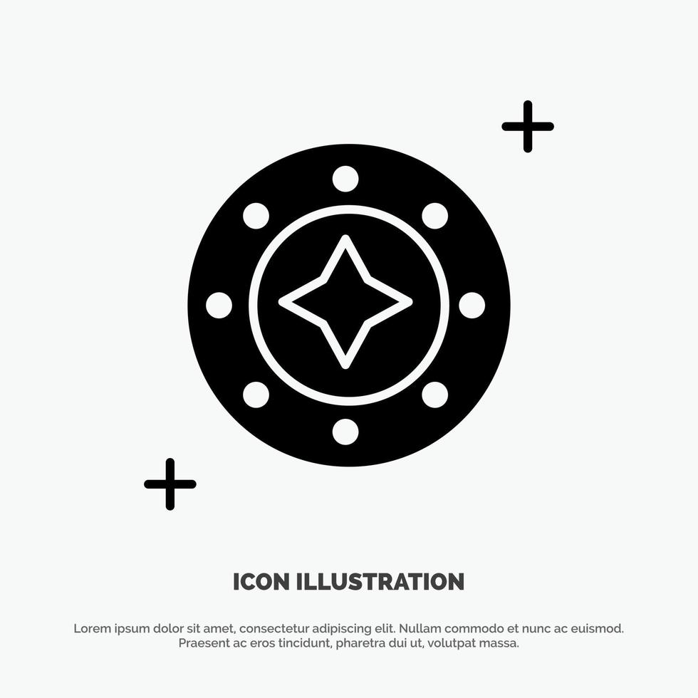 Cosmos Galaxy Shine Space Star Universe solid Glyph Icon vector