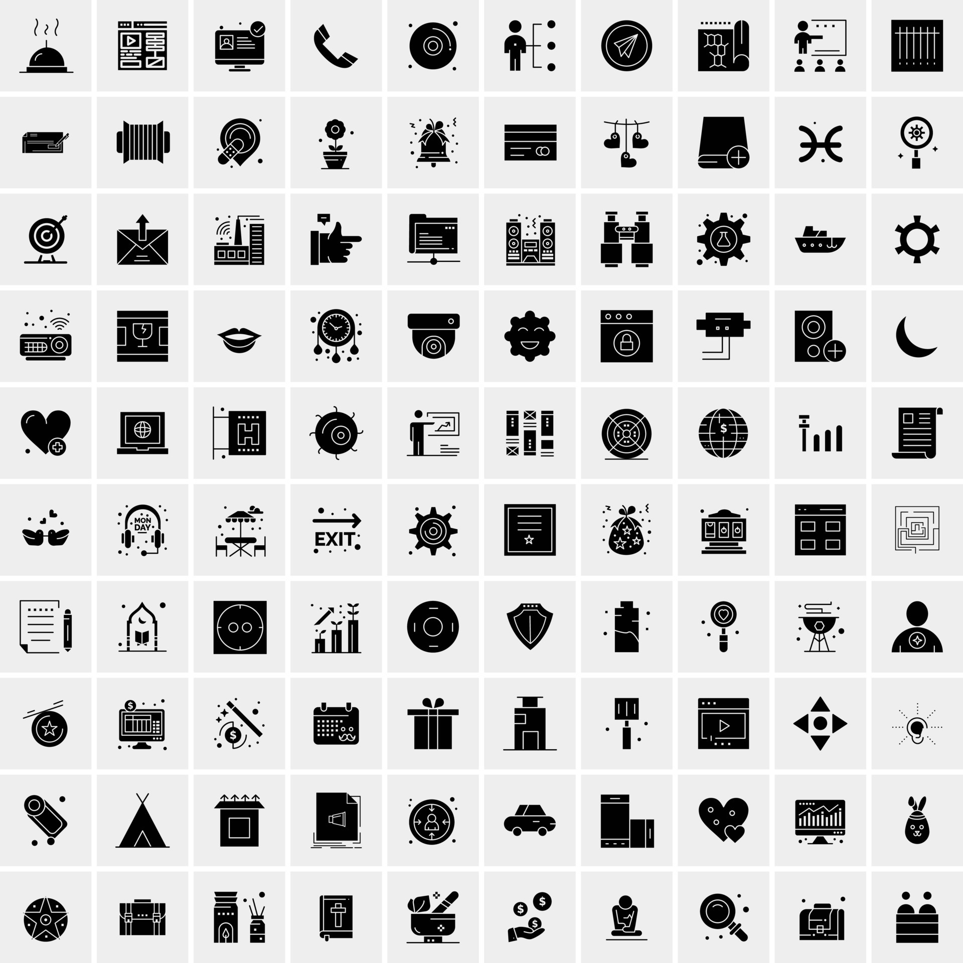 set-of-100-universal-icons-17971030-vector-art-at-vecteezy