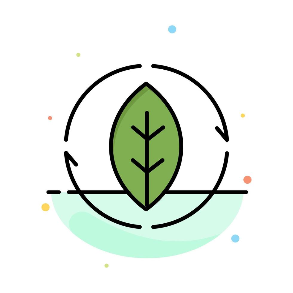 plantilla de icono de color plano abstracto de fuente de energía verde de energía vector