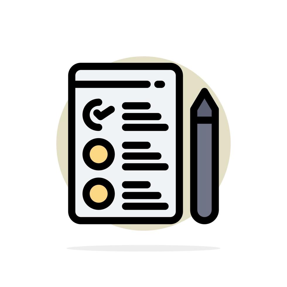 Cv Job Job Search Abstract Circle Background Flat color Icon vector