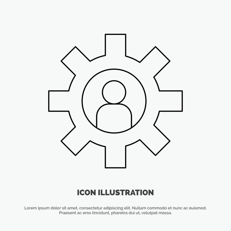 Customer Support Employee Service Support Line Icon Vector