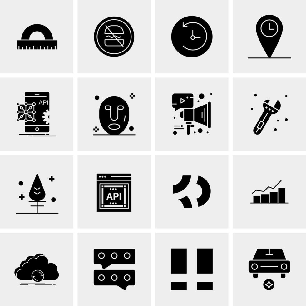 16 Universal Business Icons Vector Creative Icon Illustration to use in web and Mobile Related project