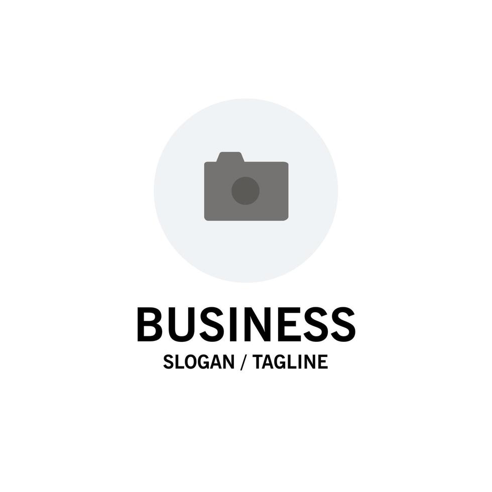 Camera Image Basic Ui Business Logo Template Flat Color vector