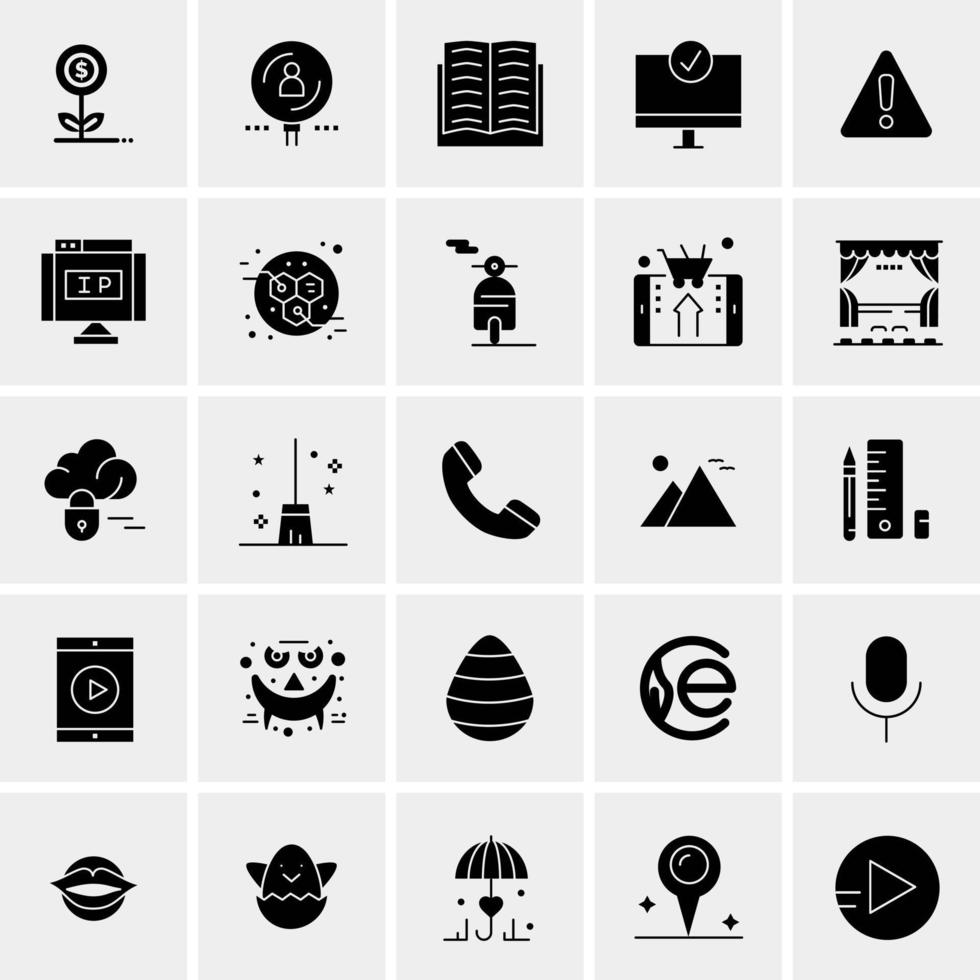 25 Universal Business Icons Vector Creative Icon Illustration to use in web and Mobile Related project