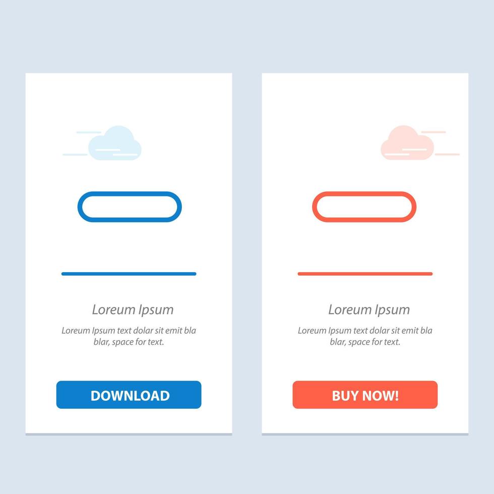 Delete Less Minus Remove  Blue and Red Download and Buy Now web Widget Card Template vector