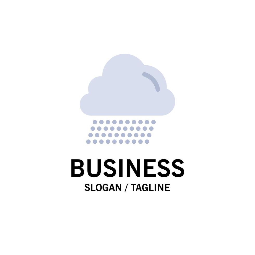 nube lluvia canadá empresa logotipo plantilla color plano vector