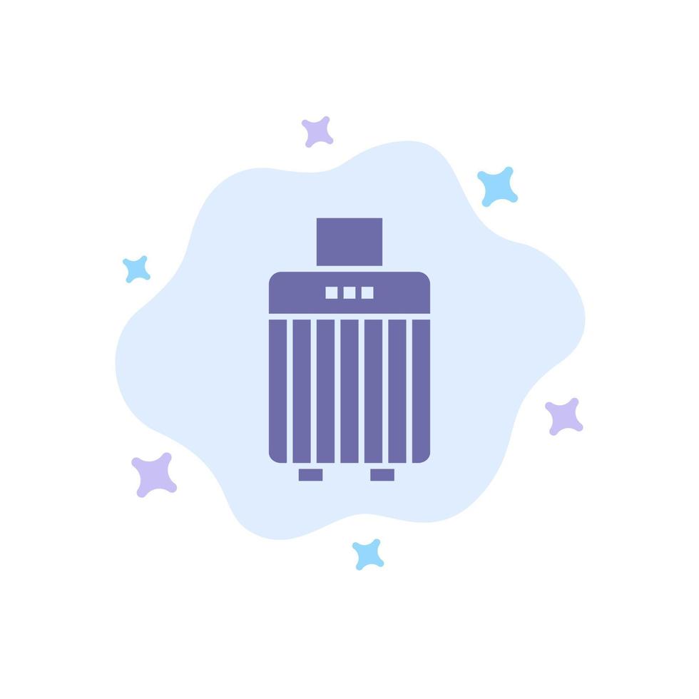 Bag Luggage Handbag Buy Blue Icon on Abstract Cloud Background vector