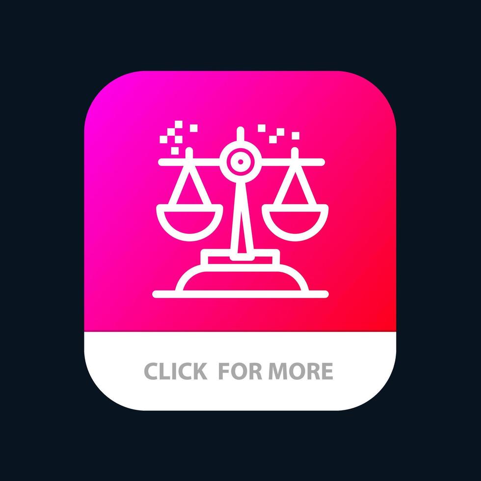 Choice Conclusion Court Judgment Law Mobile App Button Android and IOS Line Version vector