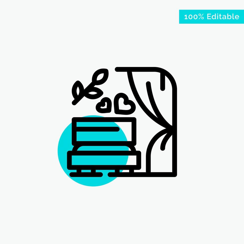 Arch Love Wedding Wedding Arch turquoise highlight circle point Vector icon
