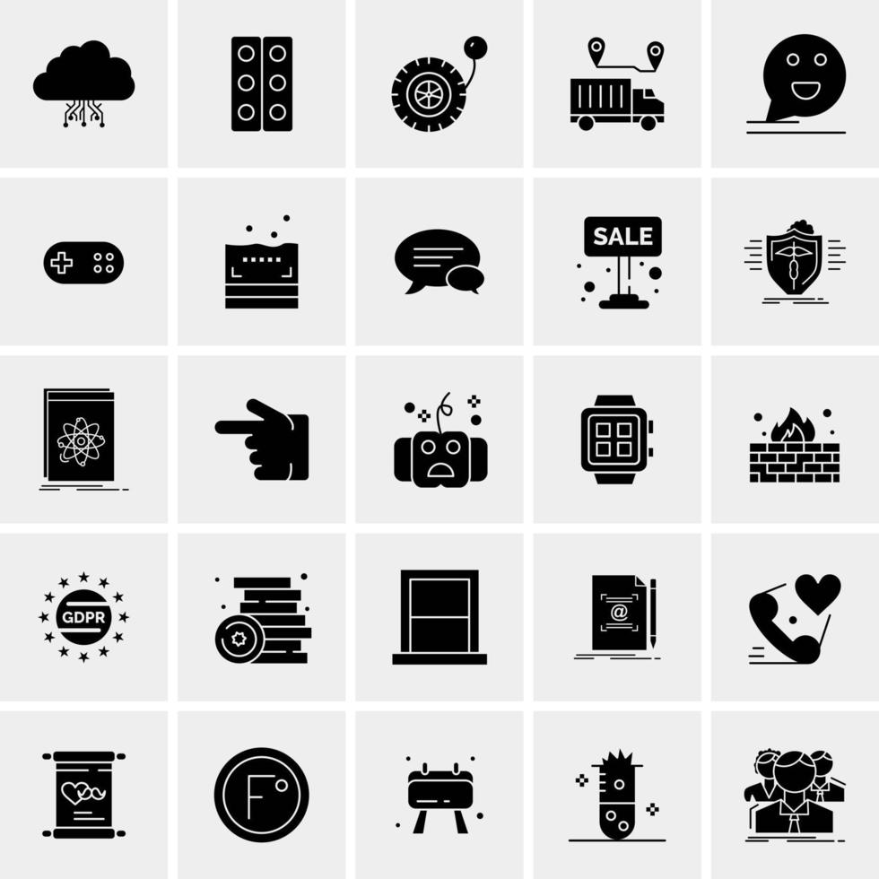 25 Universal Business Icons Vector Creative Icon Illustration to use in web and Mobile Related project