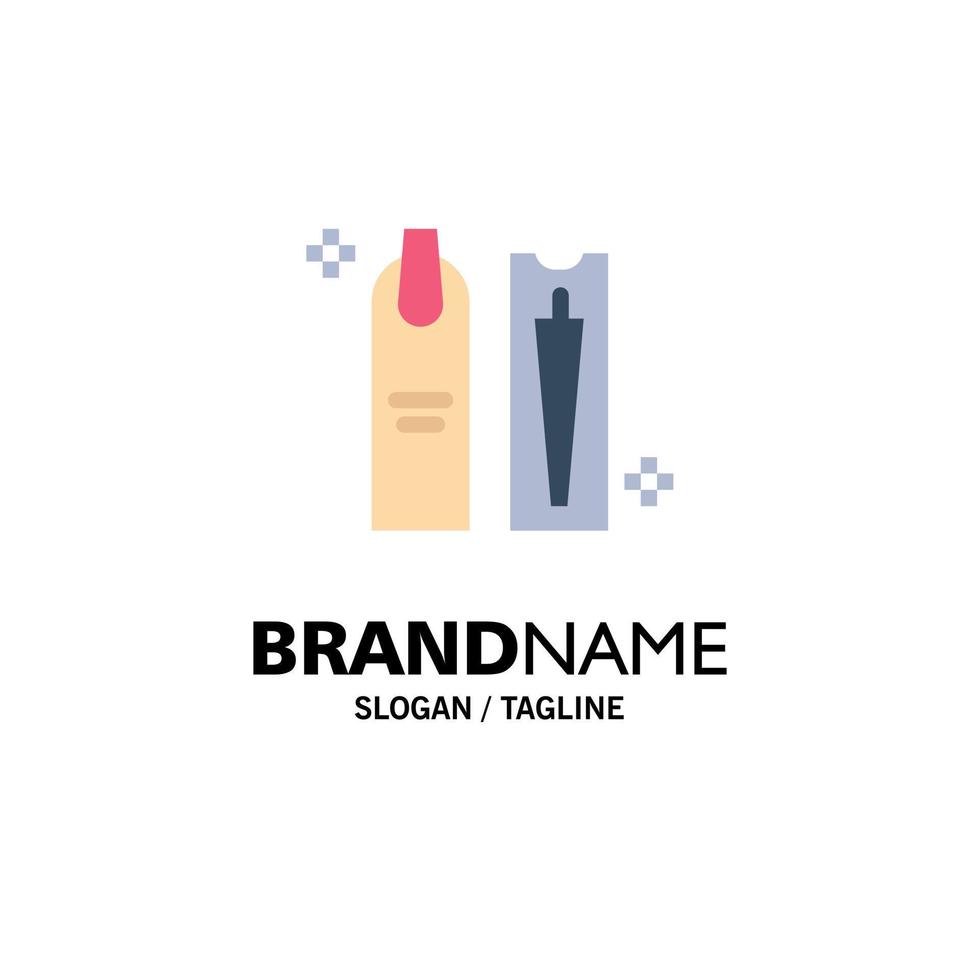 Beauty Cleaning Cosmetic Hygiene Makeup Business Logo Template Flat Color vector