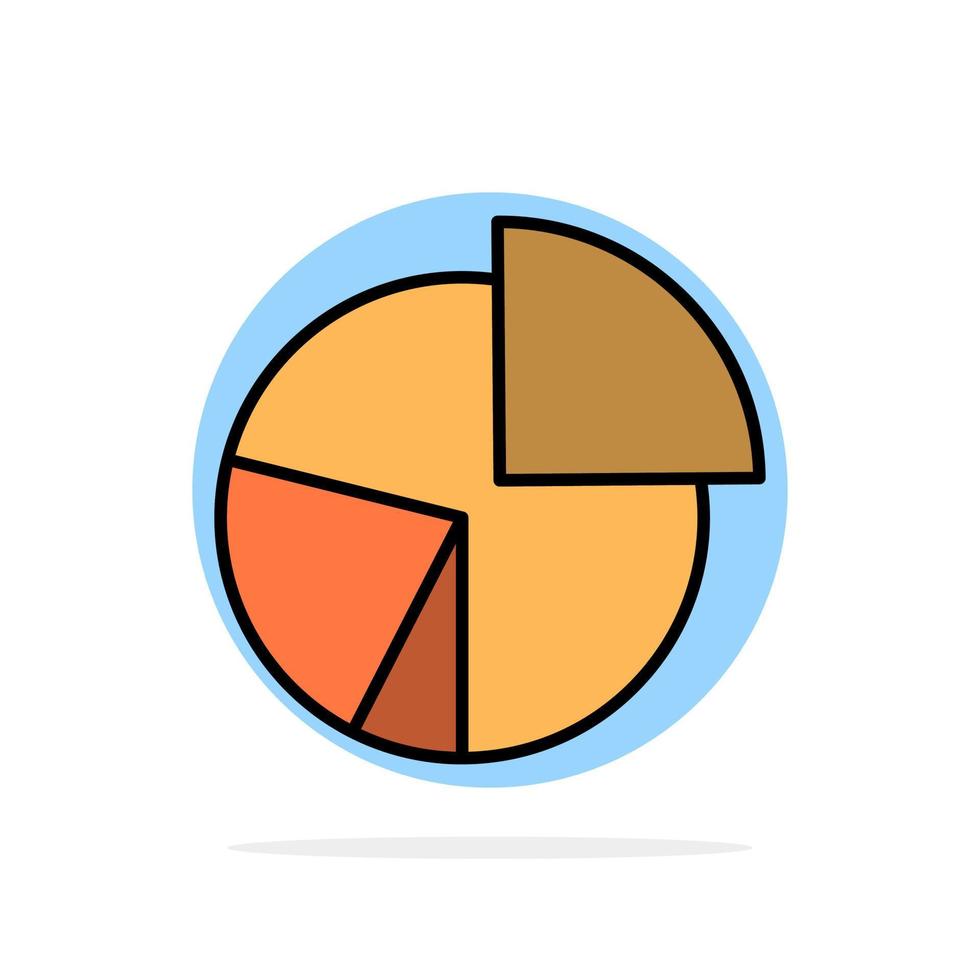 gráfico negocio diagrama finanzas gráfico pastel estadísticas resumen círculo fondo plano color icono vector