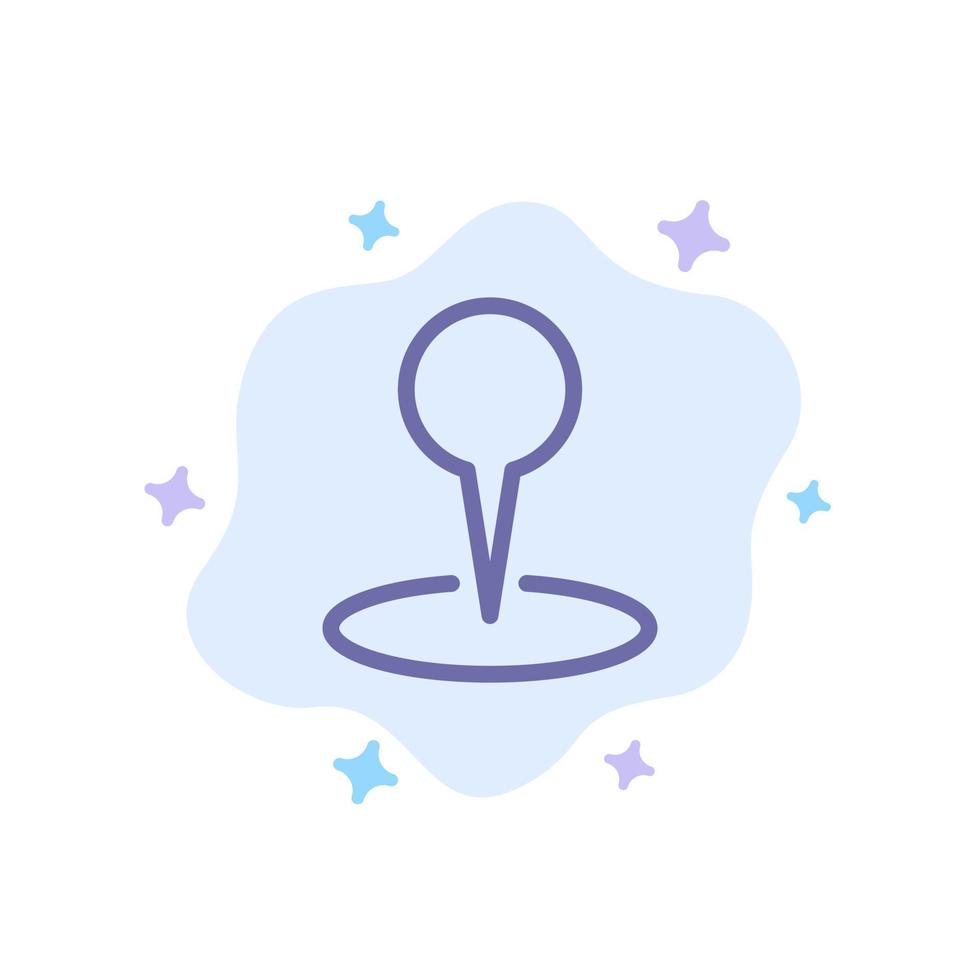 Location Map Marker Pin Blue Icon on Abstract Cloud Background vector