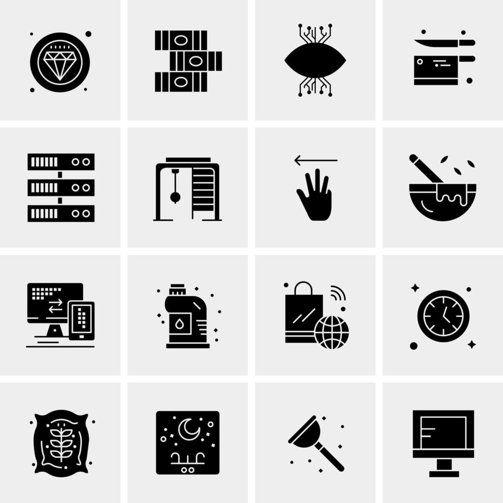 16 Universal Business Icons Vector Creative Icon Illustration to use in web and Mobile Related project