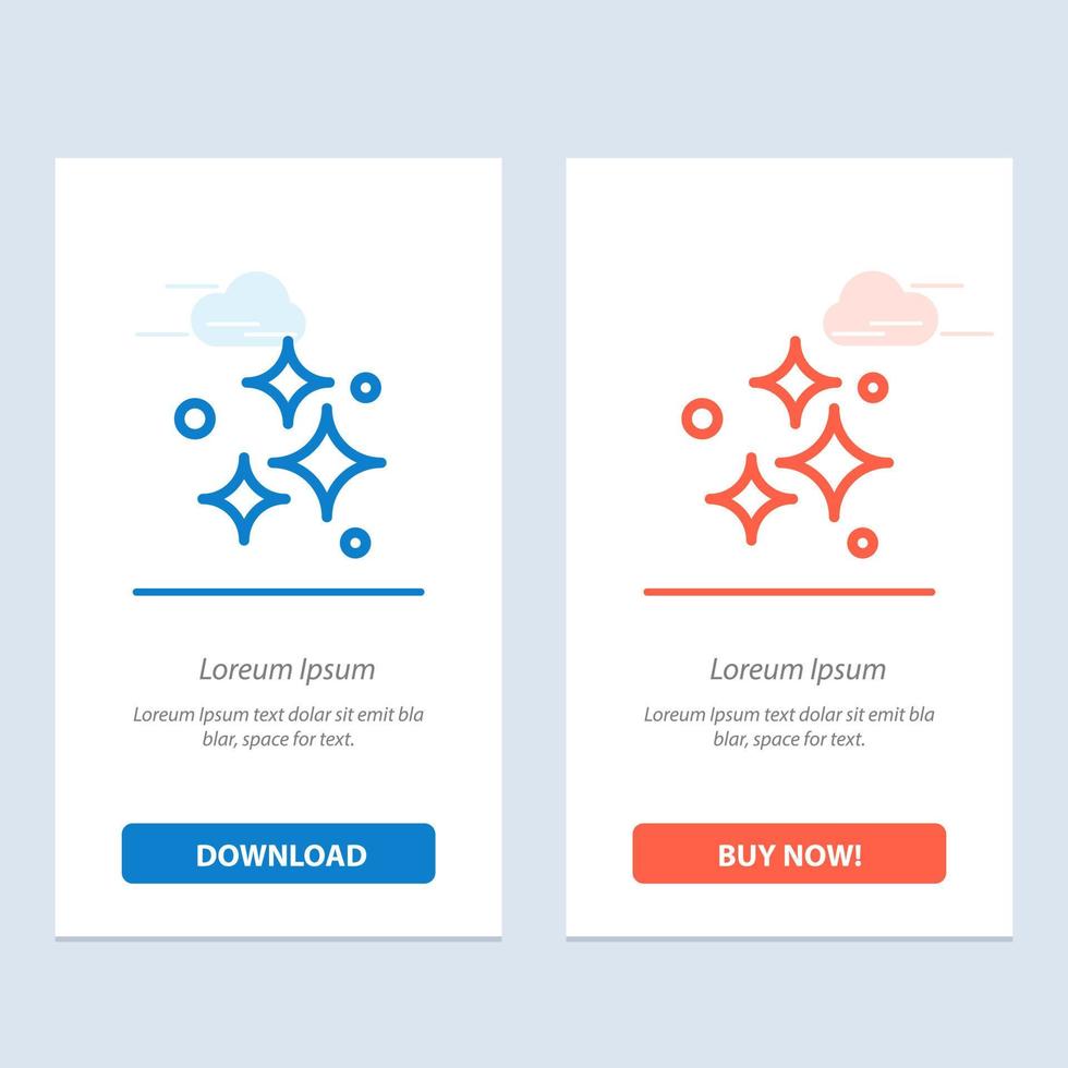 Clean Cleaning Neat Wash Washing  Blue and Red Download and Buy Now web Widget Card Template vector