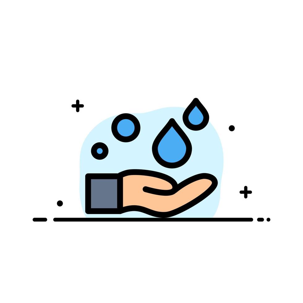 Cleaning Hand Soap Wash  Business Flat Line Filled Icon Vector Banner Template
