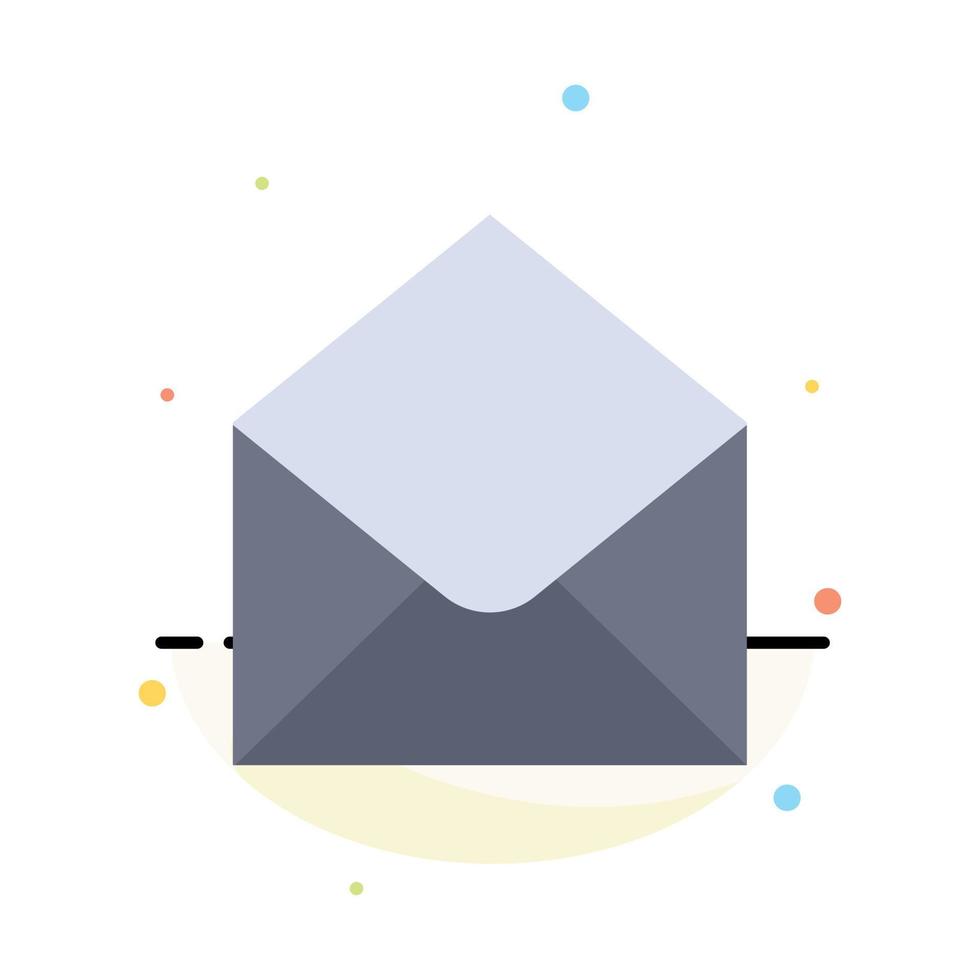 Sms Email Mail Message Abstract Flat Color Icon Template vector