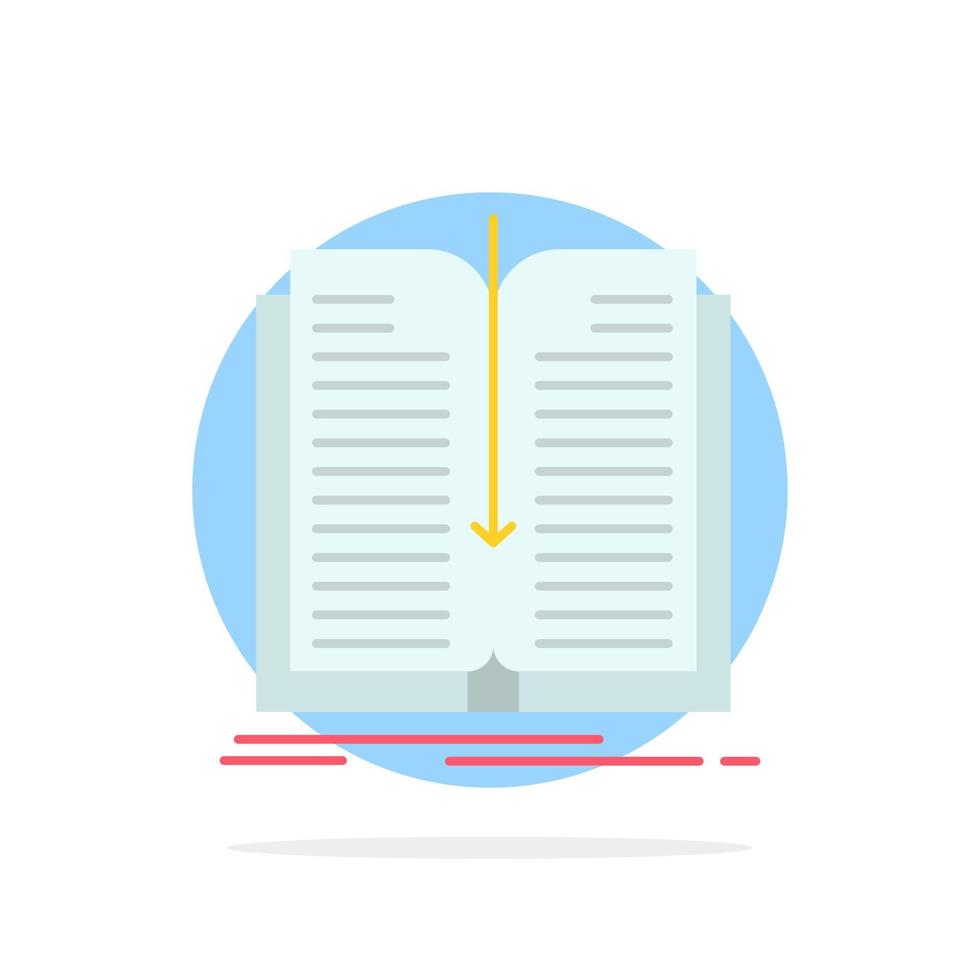 Application File Transfer Book Abstract Circle Background Flat color Icon vector