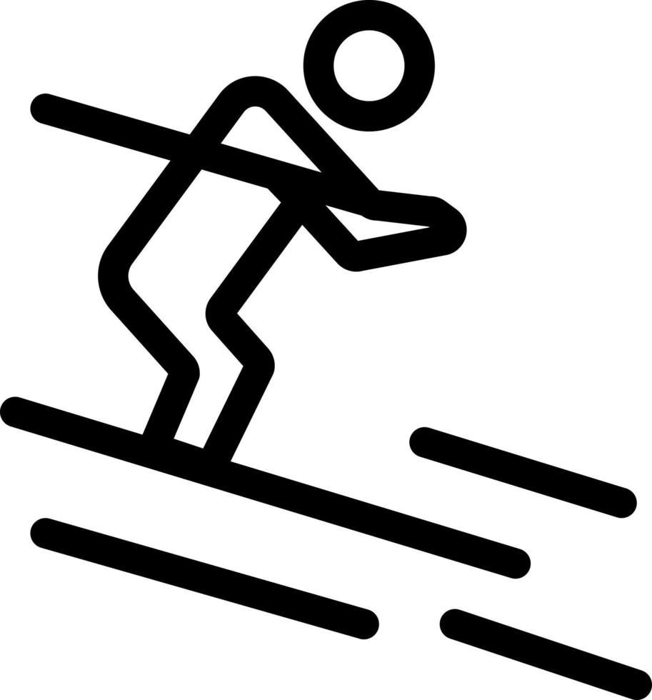 Activity Ski Skiing Sportsman  Blue and Red Download and Buy Now web Widget Card Template vector
