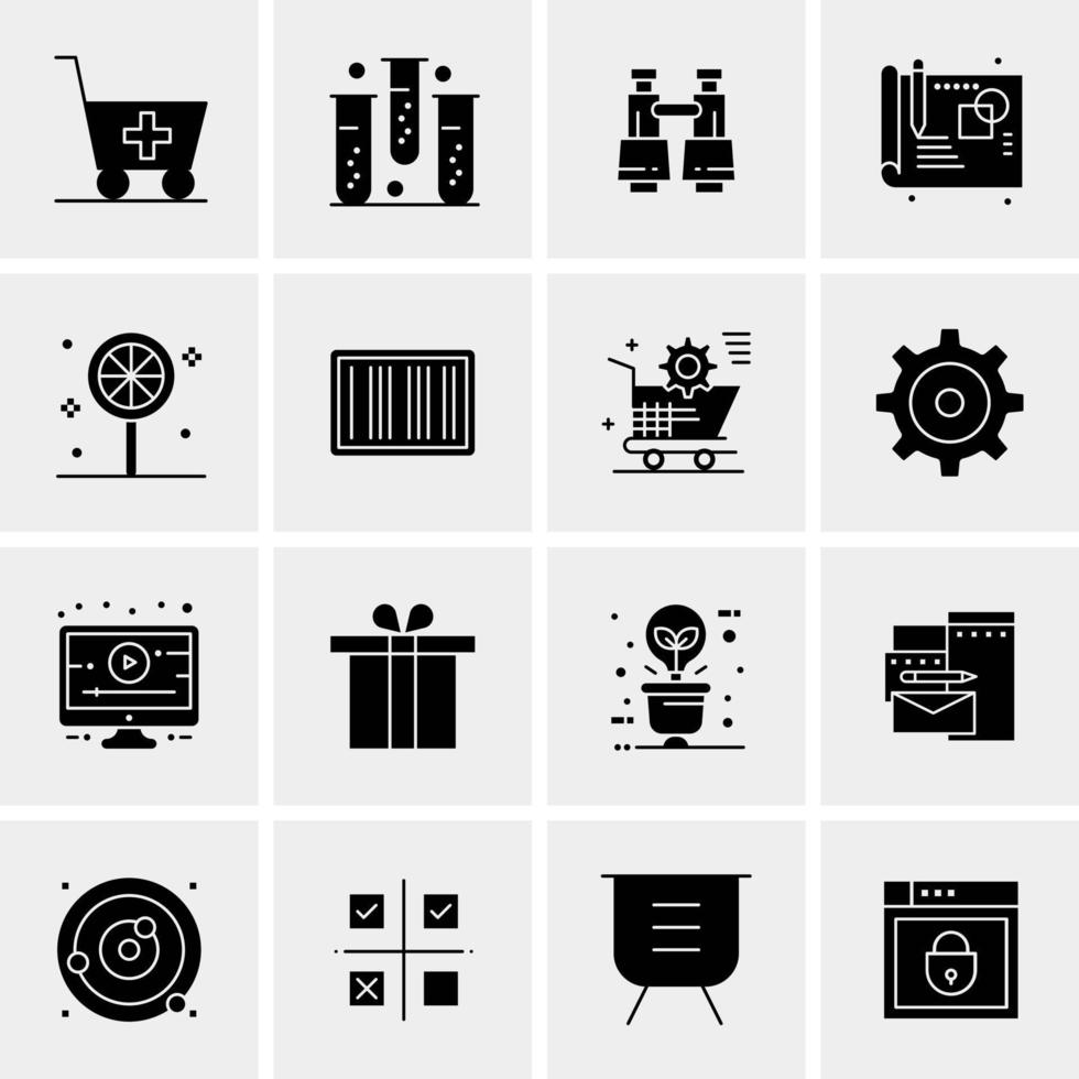 16 Universal Business Icons Vector Creative Icon Illustration to use in web and Mobile Related project