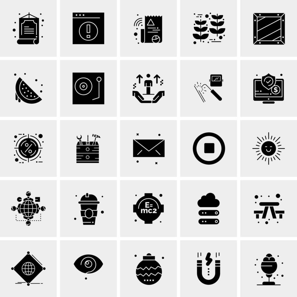 25 Universal Business Icons Vector Creative Icon Illustration to use in web and Mobile Related project