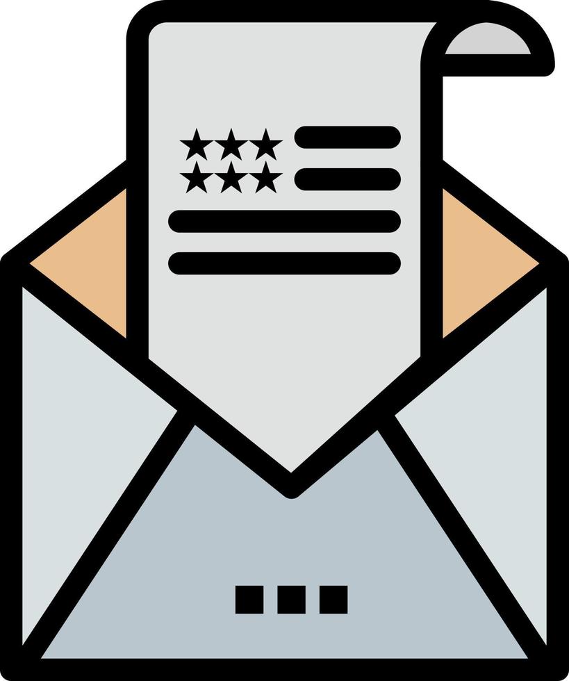 Email Envelope Greeting Invitation Mail Business Logo Template Flat Color vector