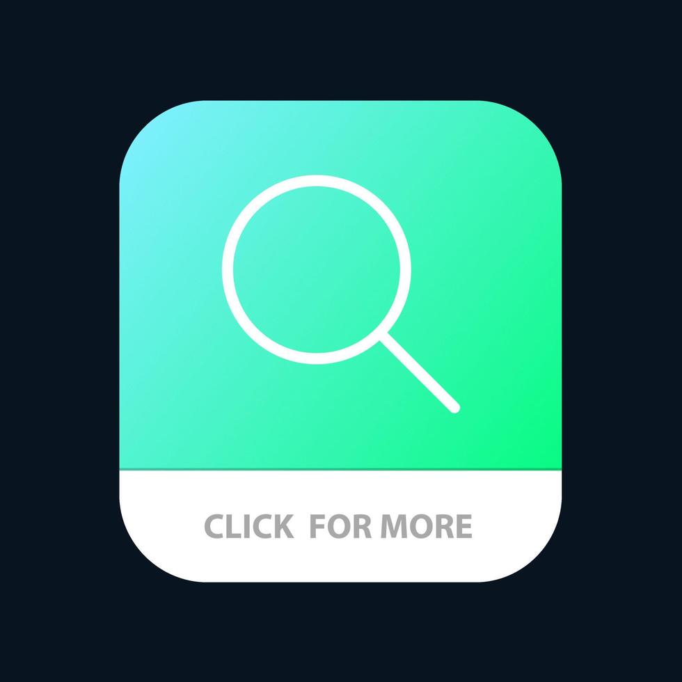 Search Research Basic Ui Mobile App Button Android and IOS Line Version vector