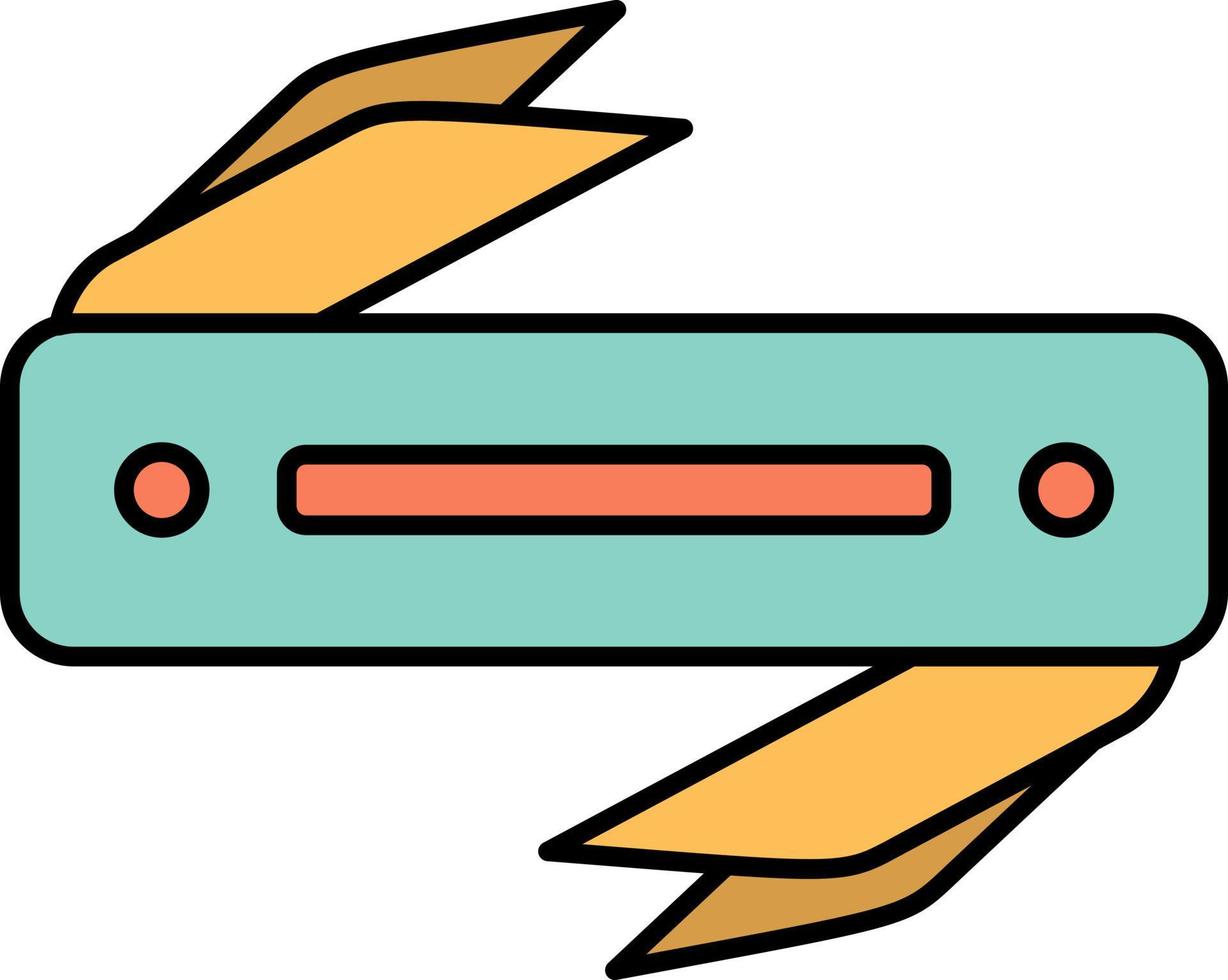 cuchillo hoja afilada color plano icono vector icono banner plantilla