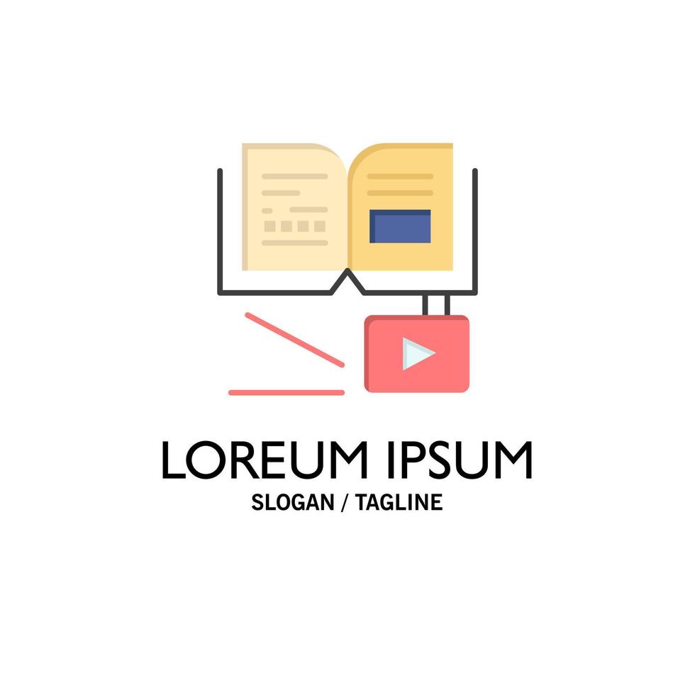 Growth Knowledge Growth Knowledge Education Business Logo Template Flat Color vector