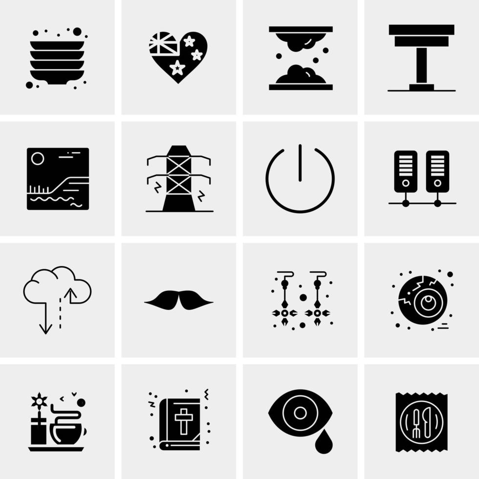 16 Universal Business Icons Vector Creative Icon Illustration to use in web and Mobile Related project