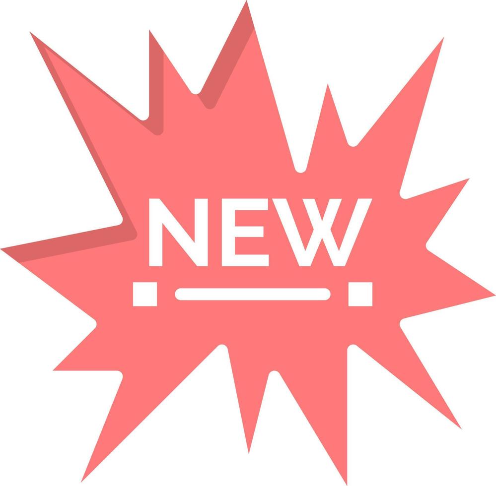 etiqueta de compras de comercio electrónico nueva plantilla de banner de icono de vector de icono de color plano